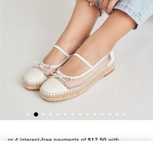 Dolce Vita Cambre White Mesh  Espadrille Flats